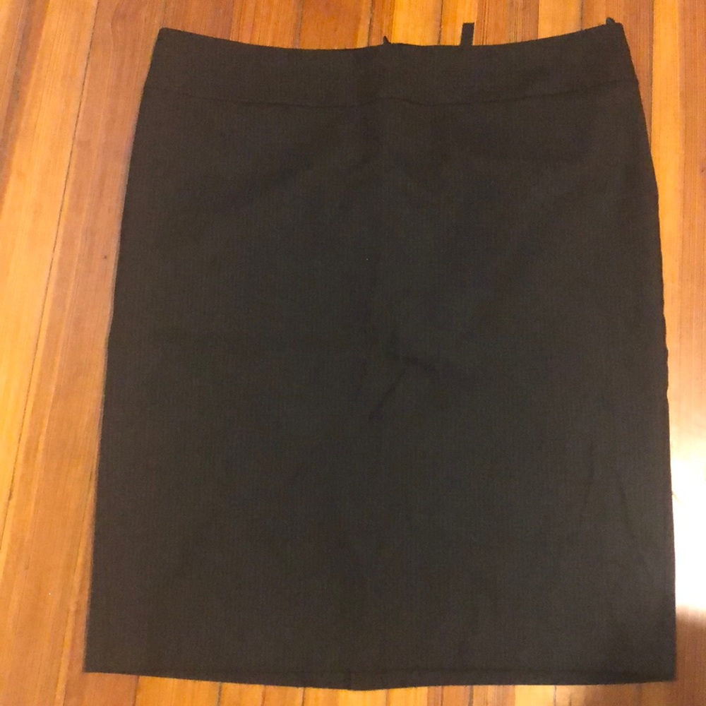 Black pinstripe pencil skirt - Benetton